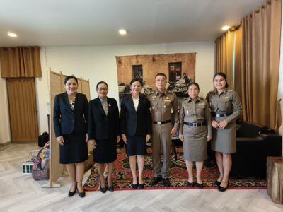 ผู้อำนวยการสำนักตรวจเงินแผ่นดินจังหวัดกระบี่พร้อมด้วยผู้อำนวยการกลุ่ม ได้เข้าพบผู้บังคับการตำรวจภูธรจังหวัดกระบี่